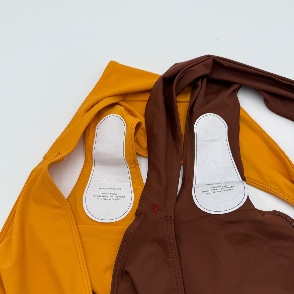 Everlane ReNew Bundle Set Of 2 Bikini Suit Bottoms XXL NWT Mustard Yellow Brown - Picture 3 of 4